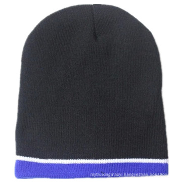 Promotional Custom Logo Embroidered Printed Long Slouchy Daily Snow Black Sports Beanie